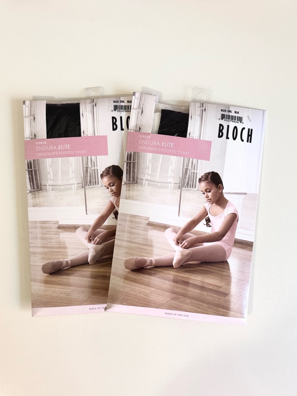 Bloch Children's Endura Elite Footed Tight ~ Black ~ Size LARGE